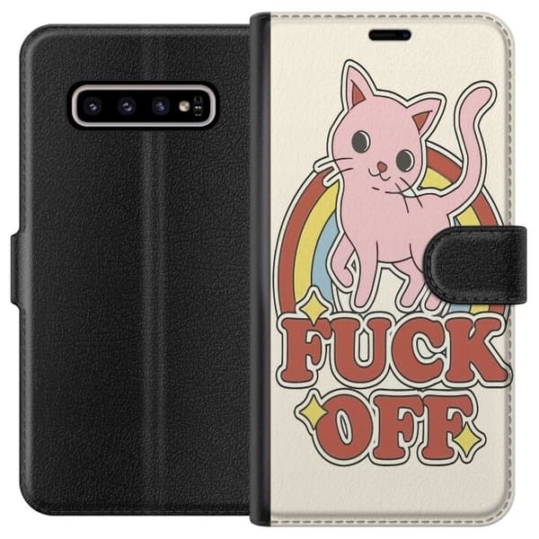 Kompatibel Tegnebogsetui til Samsung Galaxy S10+ Skram ud!
