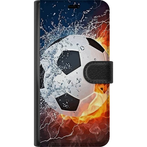 Xiaomi Redmi 14C Tegnebogsetui Fodbold Ild