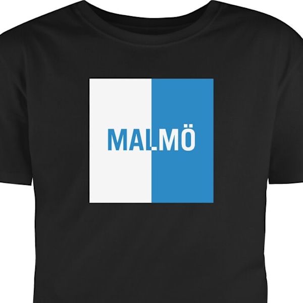 T-shirt för Vuxen | Klassisk Vuxen-T-shirt Malmö – fotboll svart S
