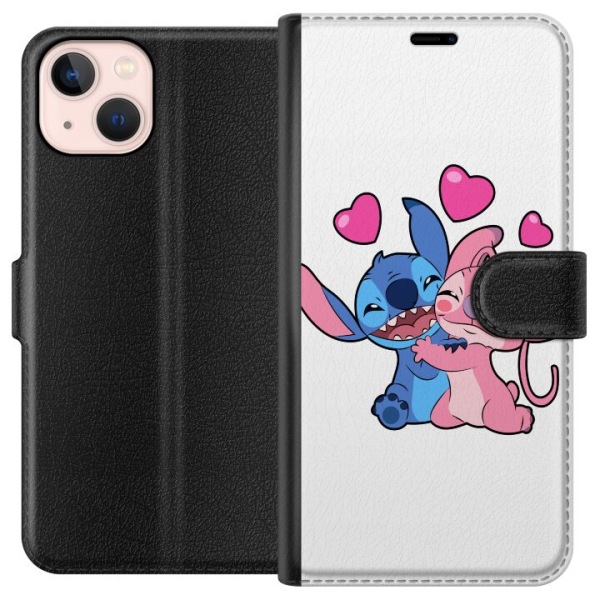 Apple iPhone 13 Tegnebogsetui Lilo & Stitch