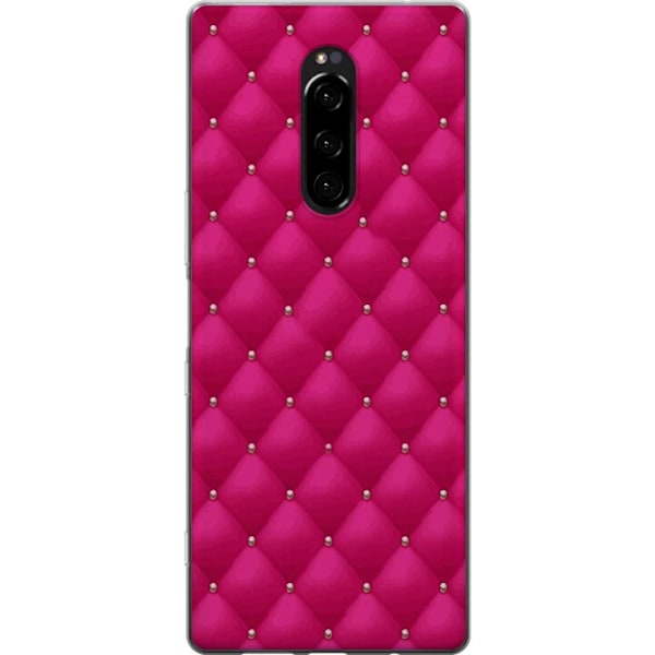 Sony Xperia 1 Gennemsigtig cover Luksuriøst Lyserød