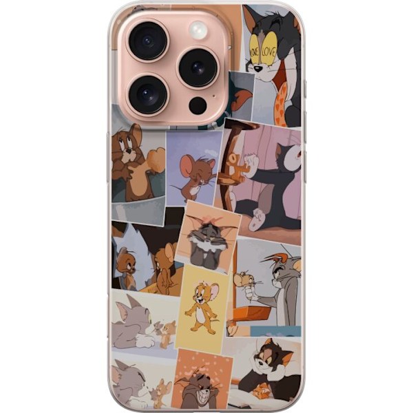 Apple iPhone 16 Pro Gennemsigtig cover Tom og Jerry