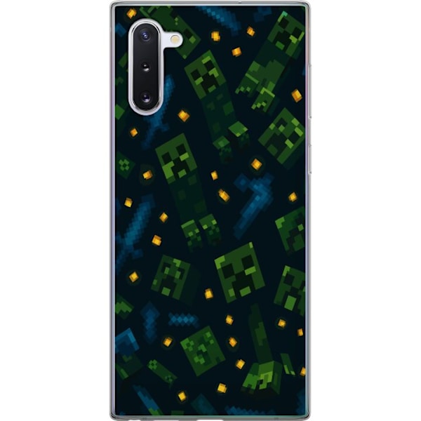 Samsung Galaxy Note10 Läpinäkyvä kuori Minecraft Dungeons Mob