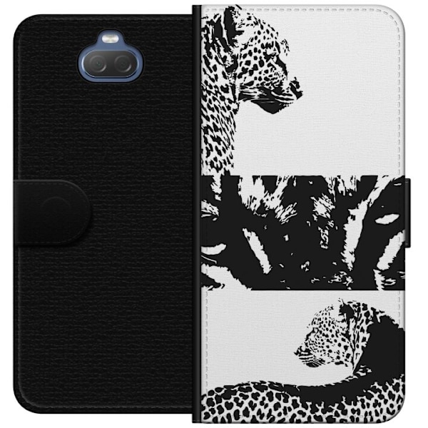 Sony Xperia 10 Tegnebogsetui Leopard Faces