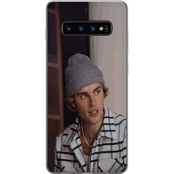 Samsung Galaxy S10 Gennemsigtig cover Justin Bieber