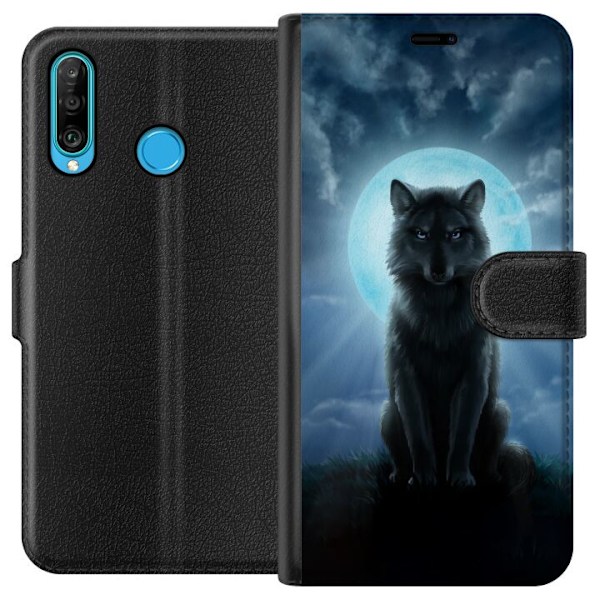 Huawei P30 lite Tegnebogsetui Ulv
