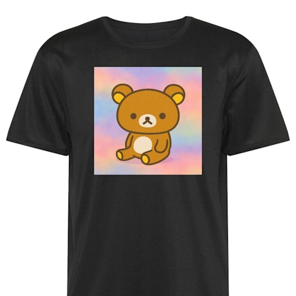 Trenings T-skjorte | Sport T-skjorte for Voksen Kawaii Sanrio Rilakkuma svart X-Large