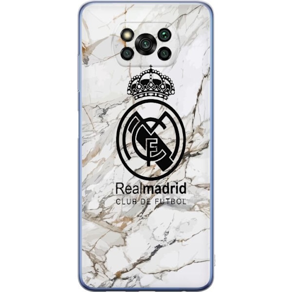 Xiaomi Poco X3 Pro Gennemsigtig cover Real Madrid