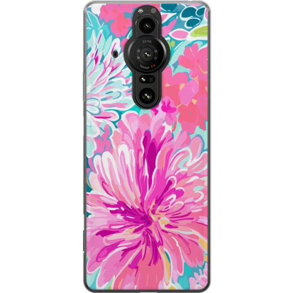 Sony Xperia Pro-I Gennemsigtig cover Blomsterrebs