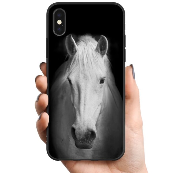 Apple iPhone XS Max TPU Matkapuhelimen kuori Valkoinen Hevonen
