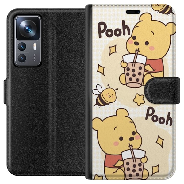 Xiaomi 12T Tegnebogsetui Nalle Pooh-stil - klassisk bjørnemotiv i en ny fortolkning