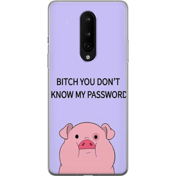 OnePlus 8 Läpinäkyvä kuori ÄLÄ KOSKE