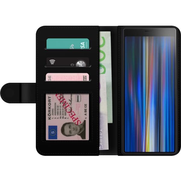 Kompatibel Tegnebogsetui til Sony Xperia 10 Pringles gul