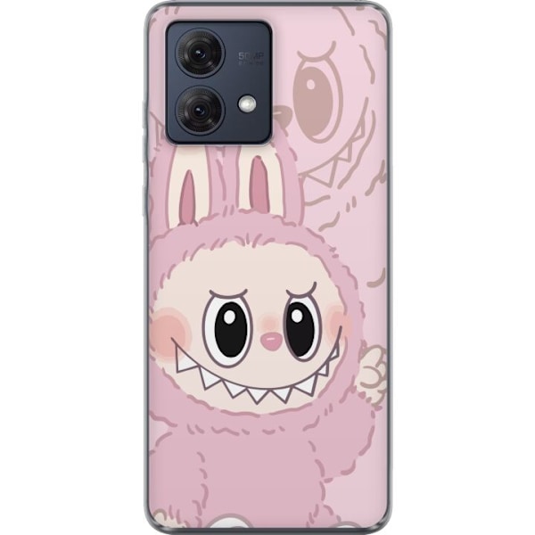 Motorola Moto G84 Genomskinligt Skal Labubu Floral Freak – B