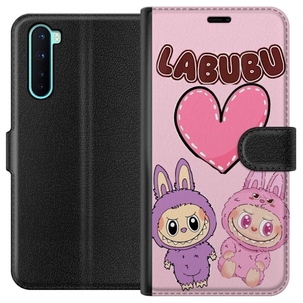 OnePlus Nord Tegnebogsetui Labubu Pink Monster