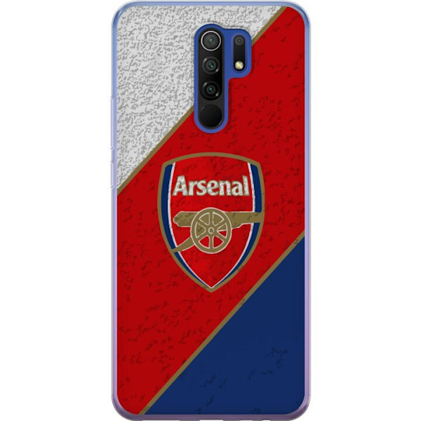 Xiaomi Redmi 9 Läpinäkyvä kuori Arsenal