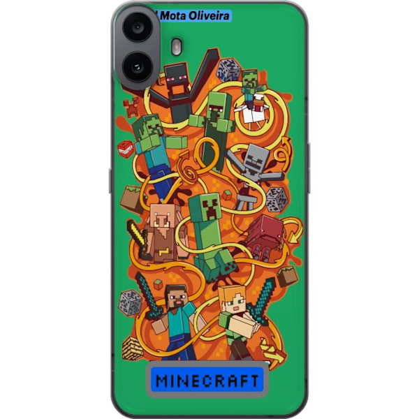 Nothing CMF Phone 1 Läpinäkyvä kuori Minecraft