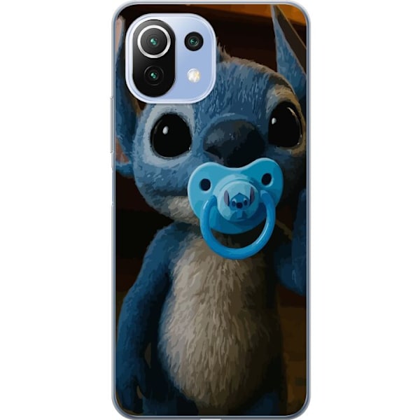 Xiaomi 11 Lite 5G NE Läpinäkyvä kuori Stitch & Napp - vauvateema söpöllä hahmolla