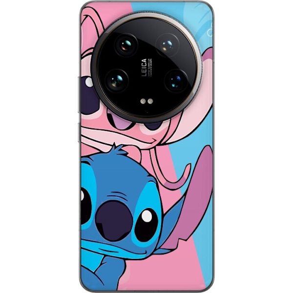 Xiaomi 14 Ultra Genomskinligt Skal Stitch & Angel