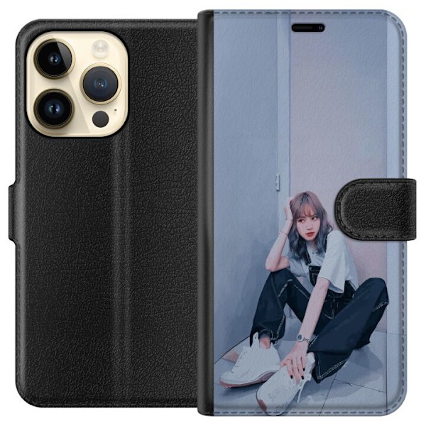Apple iPhone 15 Pro Lommeboketui Lisa from Blackpink – K-pop Style Icon