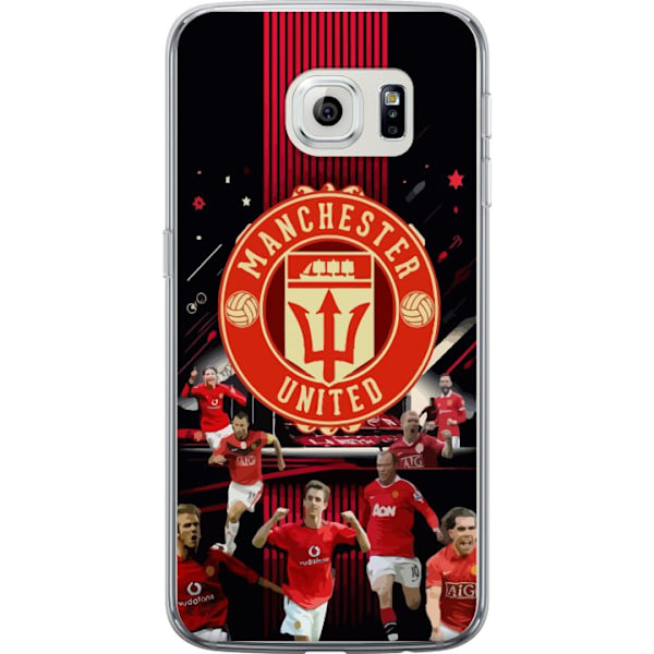 Samsung Galaxy S6 edge Genomskinligt Skal Manchester United F.