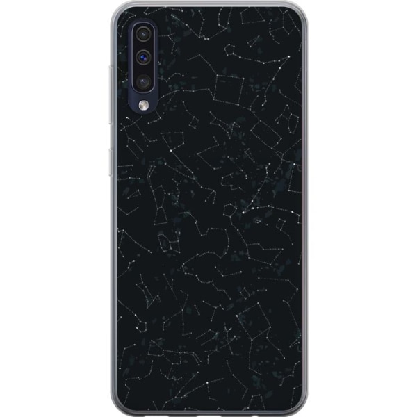 Samsung Galaxy A50 Gennemsigtig cover Stjerneklar himmel