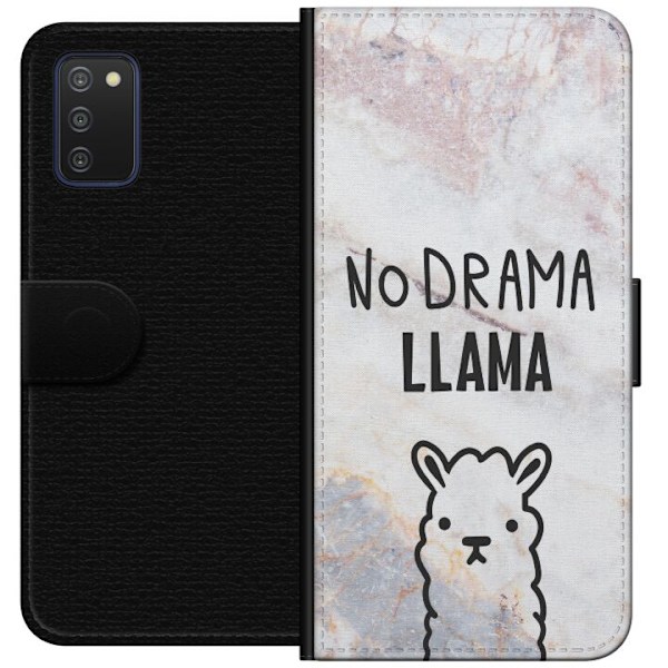 Samsung Galaxy A03s Tegnebogsetui Llama Marmor