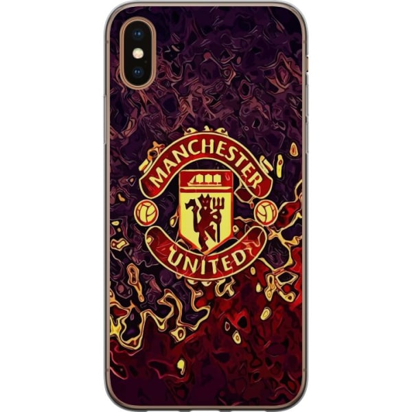 Apple iPhone XS Gennemsigtig cover Manchester United