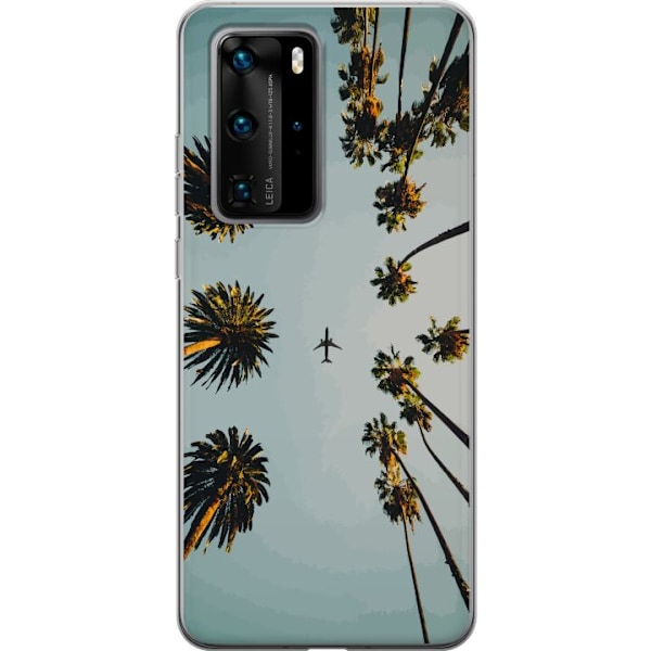 Huawei P40 Pro Genomskinligt Skal Sommar, flygplan