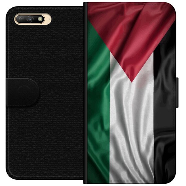 Huawei Y6 (2018) Tegnebogsetui Palestinaflaget – ikonisk fri
