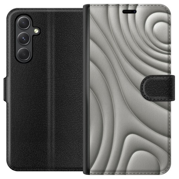Samsung Galaxy A05s Plånboksfodral Silver Waves