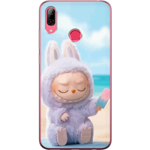 Huawei Y7 (2019) Gennemsigtig cover Labubu Lyserød Stemning