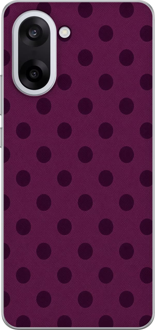 Kompatibelt Mobilskal till OnePlus Nord CE5 Plum Pop Dots lila
