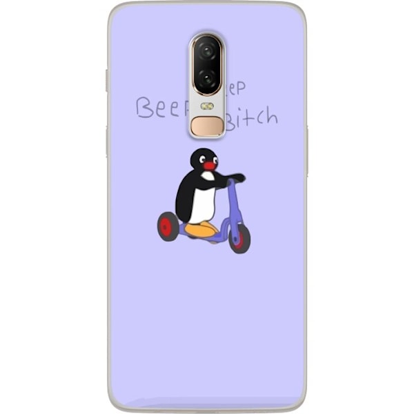 OnePlus 6 Gennemsigtig cover Pingu Beep Beep