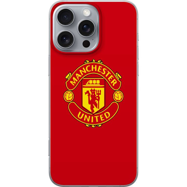 Apple iPhone 16 Pro Max Gennemsigtig cover Manchester United