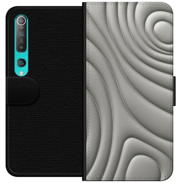 Xiaomi Mi 10 5G Lompakkokotelo Hopea-aallot
