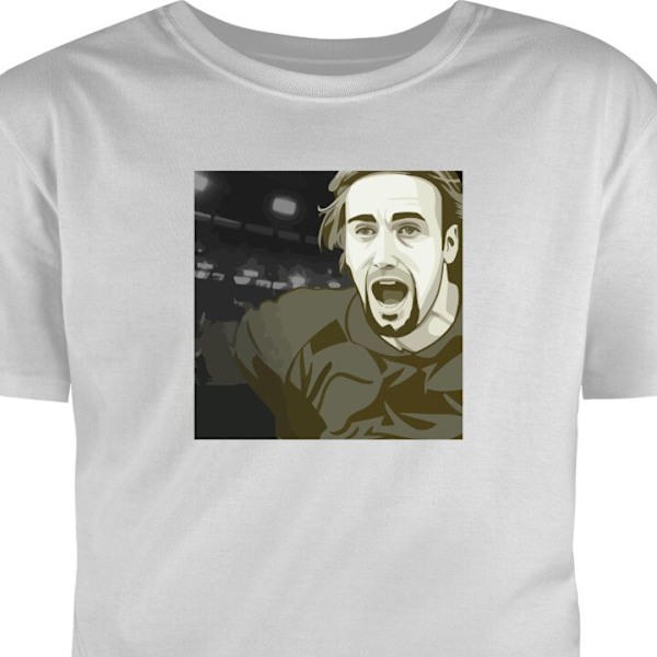 Børne T-shirt | Behagelig T-shirt til Børn Gabriel Batistuta grå 7-8 År