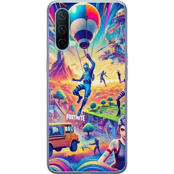 OnePlus Nord CE 5G Gennemsigtig cover Fortnite vs Minecraft