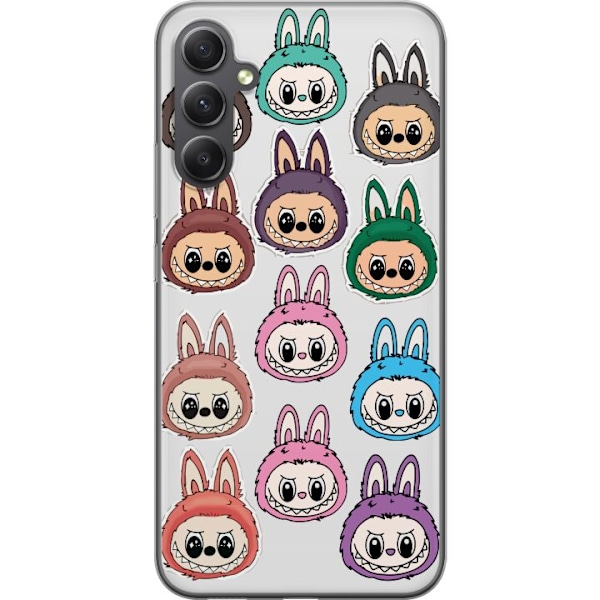 Samsung Galaxy A24 4G Gennemsigtig cover Labubu Macaron Monste