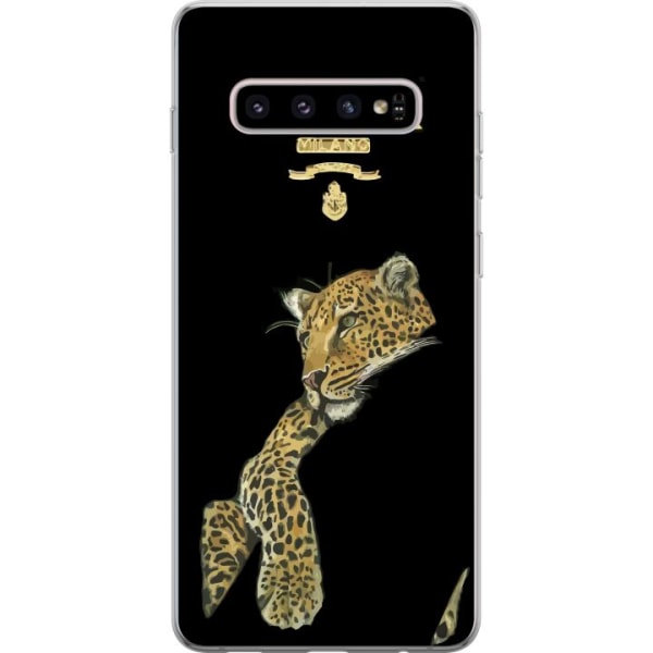 Samsung Galaxy S10+ Gennemsigtig cover Prada Leopard