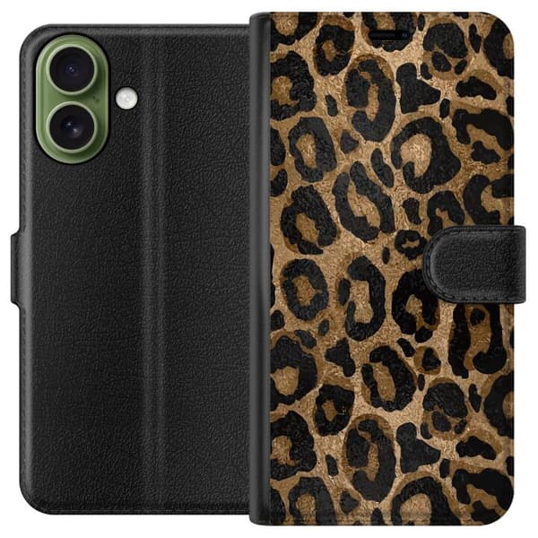 Kompatibelt Lommeboketui til Apple iPhone 17 Leopard Luxe