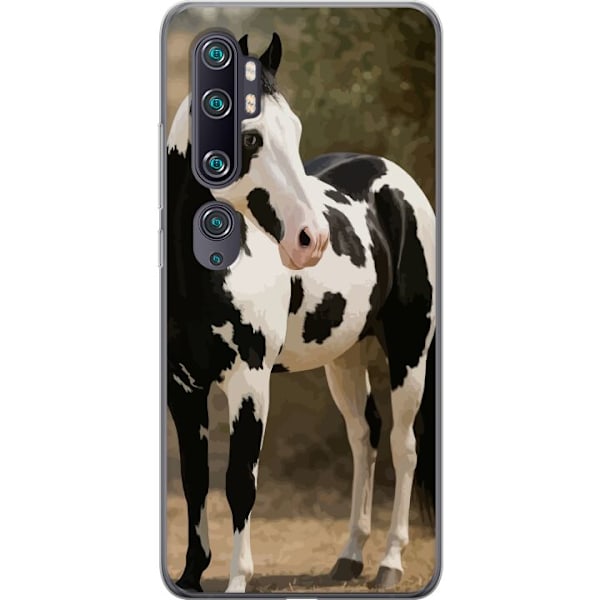 Xiaomi Mi Note 10 Läpinäkyvä kuori Kaunis Hevonen - elegantti hevonen kuva-aihe