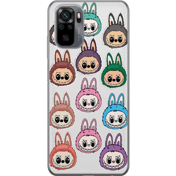 Xiaomi Redmi Note 10S Genomskinligt Skal Labubu Macaron Monste