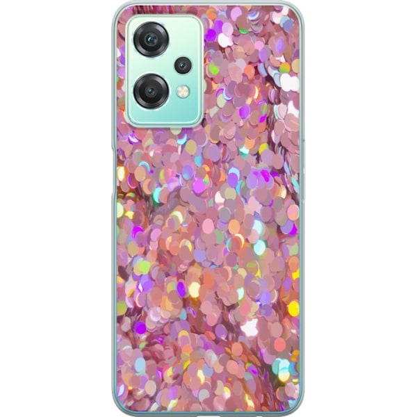 OnePlus Nord CE 2 Lite 5G Genomskinligt Skal Rosa glitter