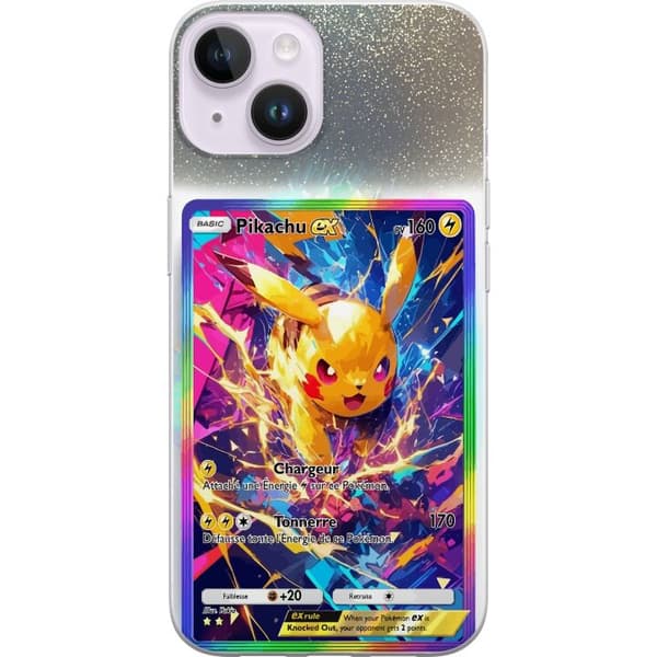 Kompatibelt Mobildeksel til Apple iPhone 14 Plus Pikachu gul