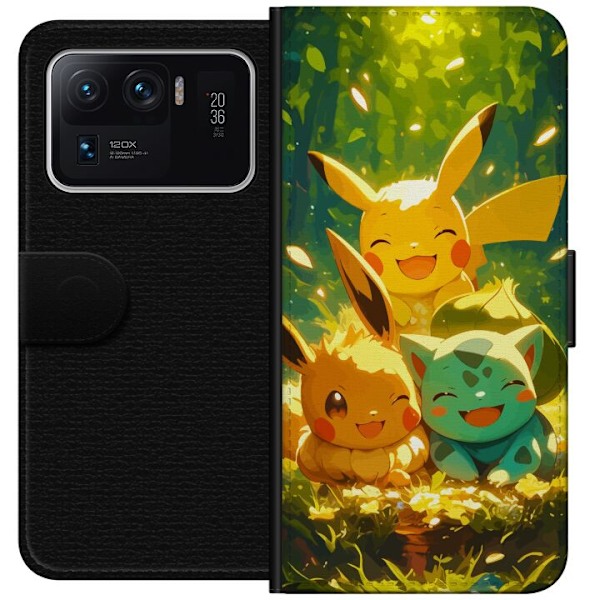 Xiaomi Mi 11 Ultra Tegnebogsetui Pixelmonster spillestil - farverig design til retro-elskende gamere