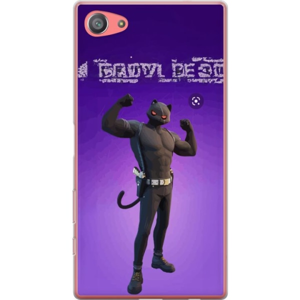 Sony Xperia Z5 Compact Gennemsigtig cover Fortnite - Meowscles
