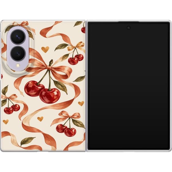 Kompatibelt Mobildeksel til Samsung Galaxy Z Fold8 Høstkirsebær beige