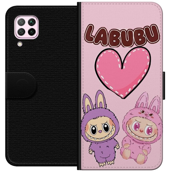 Huawei P40 lite Plånboksfodral Labubu Pink Monster