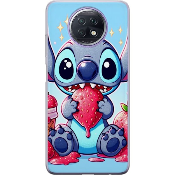 Xiaomi Redmi Note 9T Gjennomsiktig deksel Strawberry Stitch